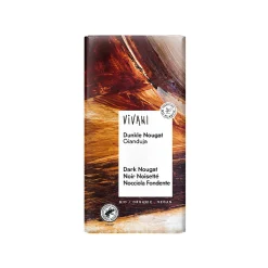Vivani Dark Nougat Chocolate Bar, Organic 100g