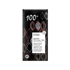 Vivani Superior Dark 100% with Cocoa Nibs 80g