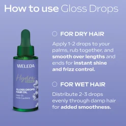 Weleda Hydra Shine Gloss Drops Hair Oil 30ml