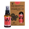Well.Actually. Liposomal D3 2000 IU's + K2 100mcg Spray - Strawberry-Rhubarb Flavour - 90 Servings 25ml