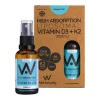 Well.Actually. Liposomal D3 2000 IU's + K2 100mcg Spray Pepermint Flavour- 90 Servings 25ml
