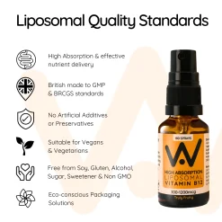 Well. Actually. Liposomal Vitamin B12 methylcobalamin Spray (1200mcg) - Truly Fruity Flavour 30ml