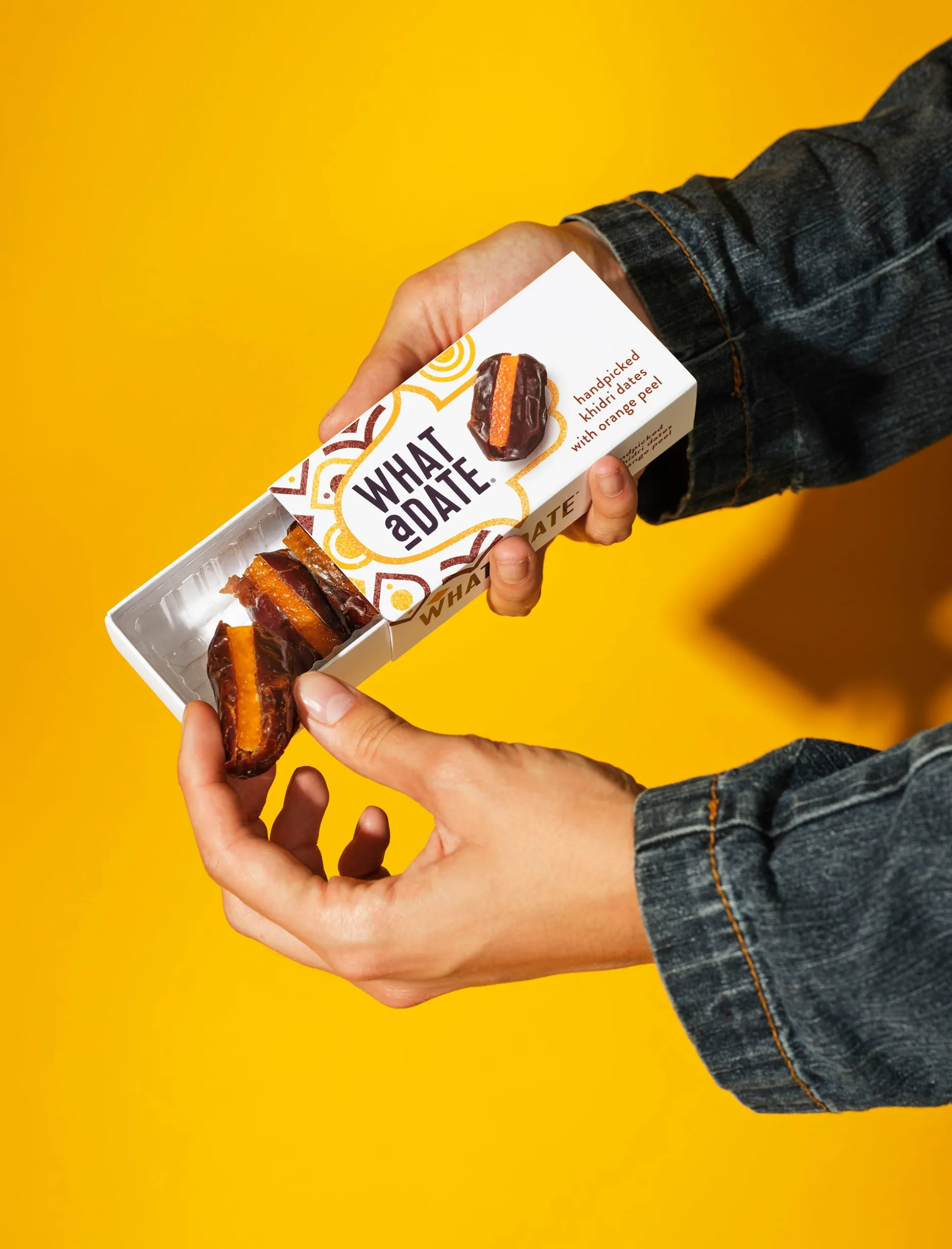 What a Date Orange Peel - Snack Box 4 pcs