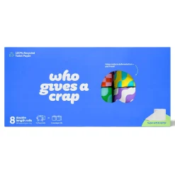 Who Gives A Crap Double Length 100% Recycled Toilet Paper 12 pack