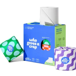 Who Gives A Crap Double Length 100% Recycled Toilet Paper 6 pack