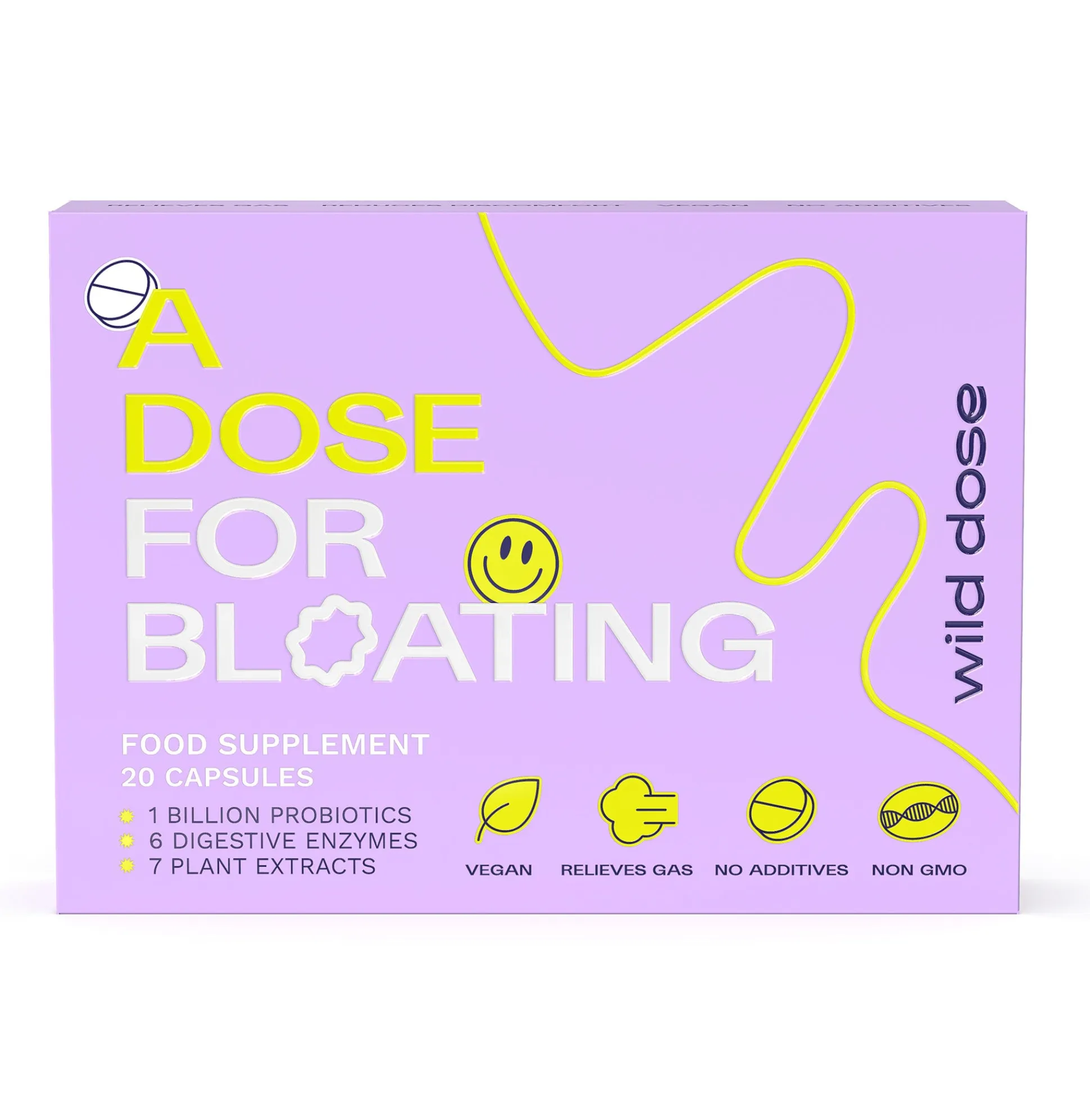 Wild Dose A Dose For Bloating 20 Caps