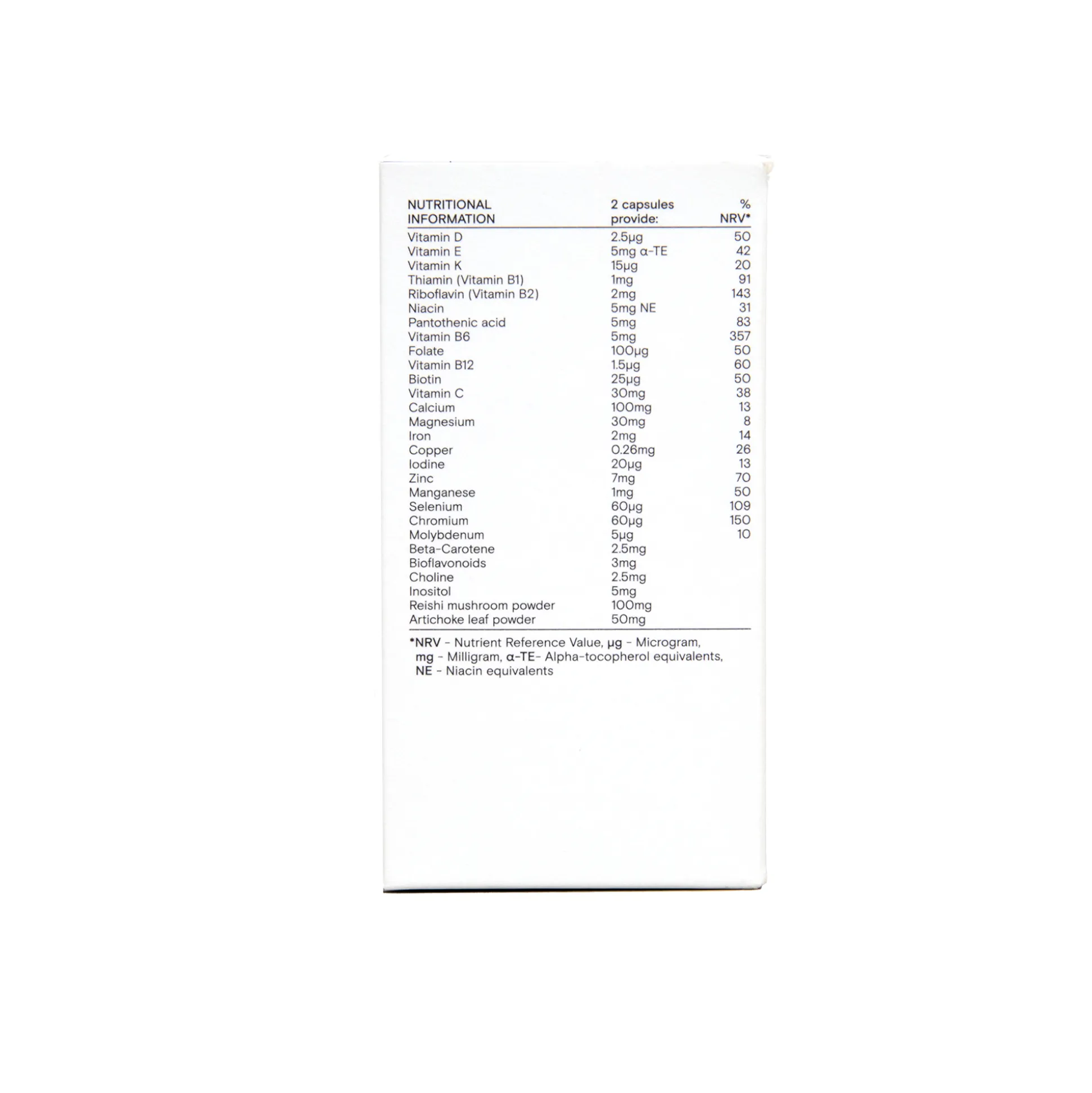 Wild Nutrition Daily Multi Nutrient for Teen Boys 60 caps