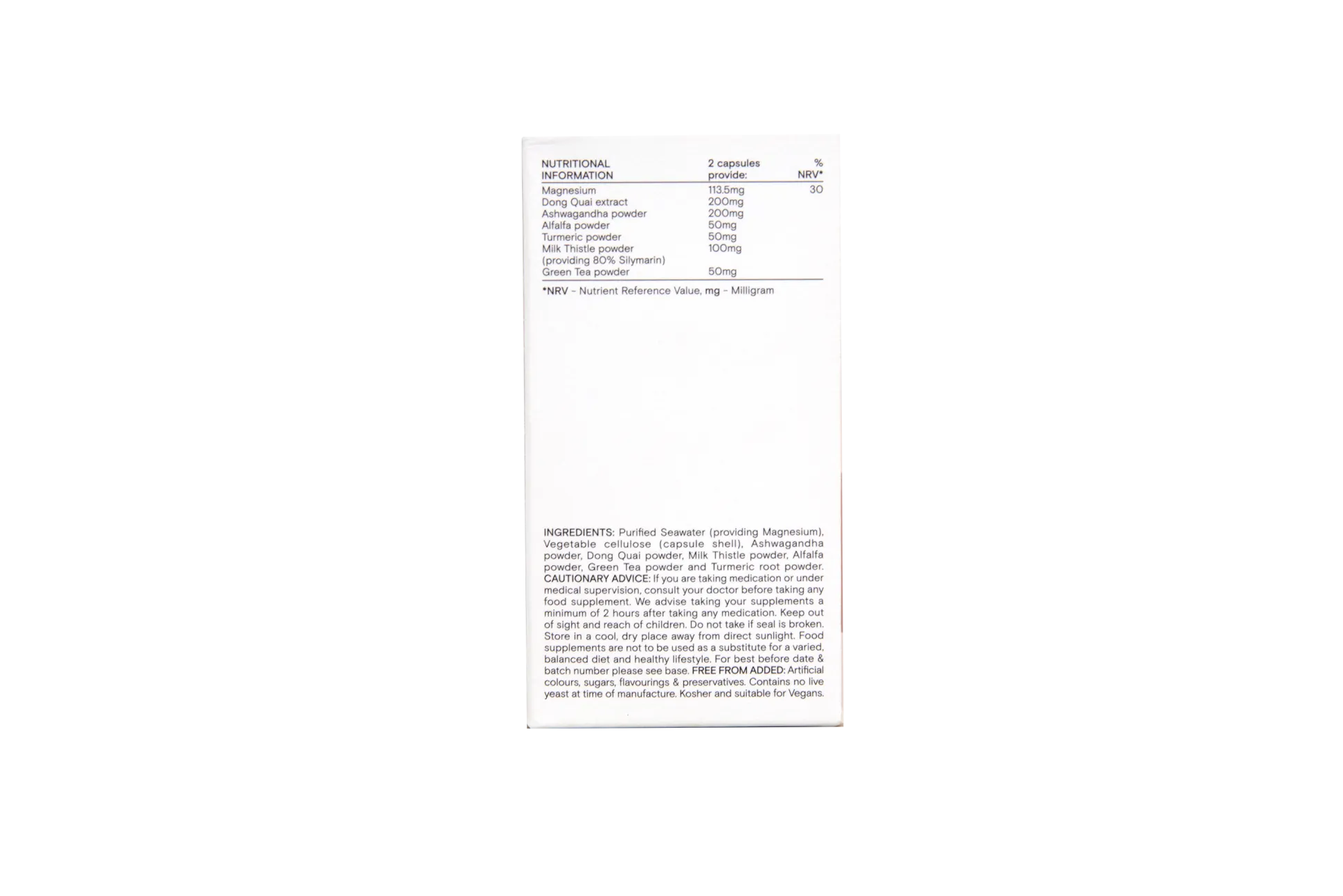 Wild Nutrition Menopause Support 60 caps