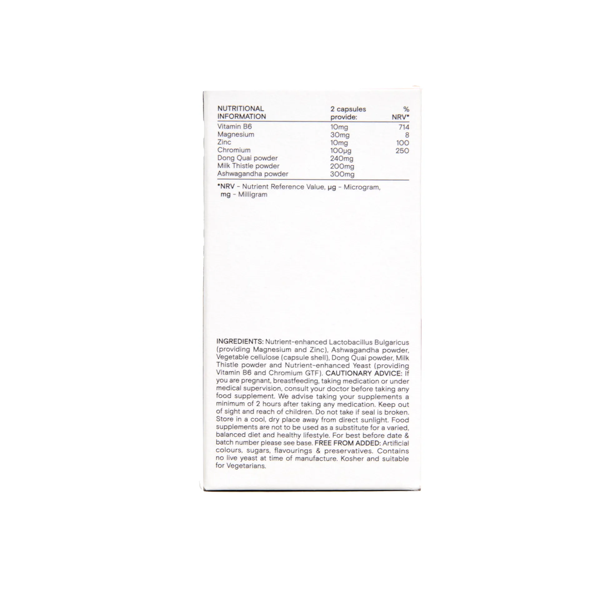 Wild Nutrition Premenstrual Support 60 caps