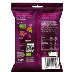 Wild Thingz Organic & Vegan Gummy Sweets, Fruity Flyz 130g