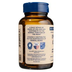 Wiley's Finest K2 & D3 Omega 3 Fish Oil Capsules 60 caps