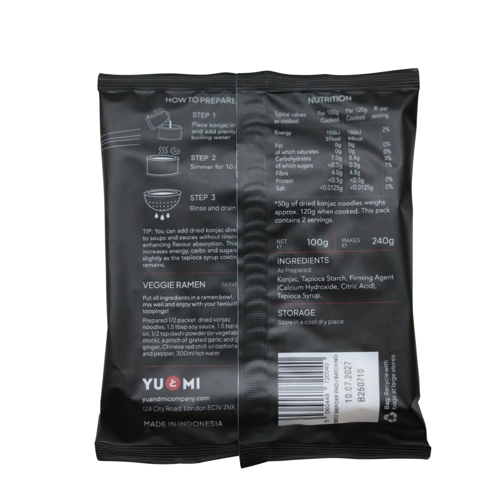 Yu&Mi Dried Konjac Noodles 100g