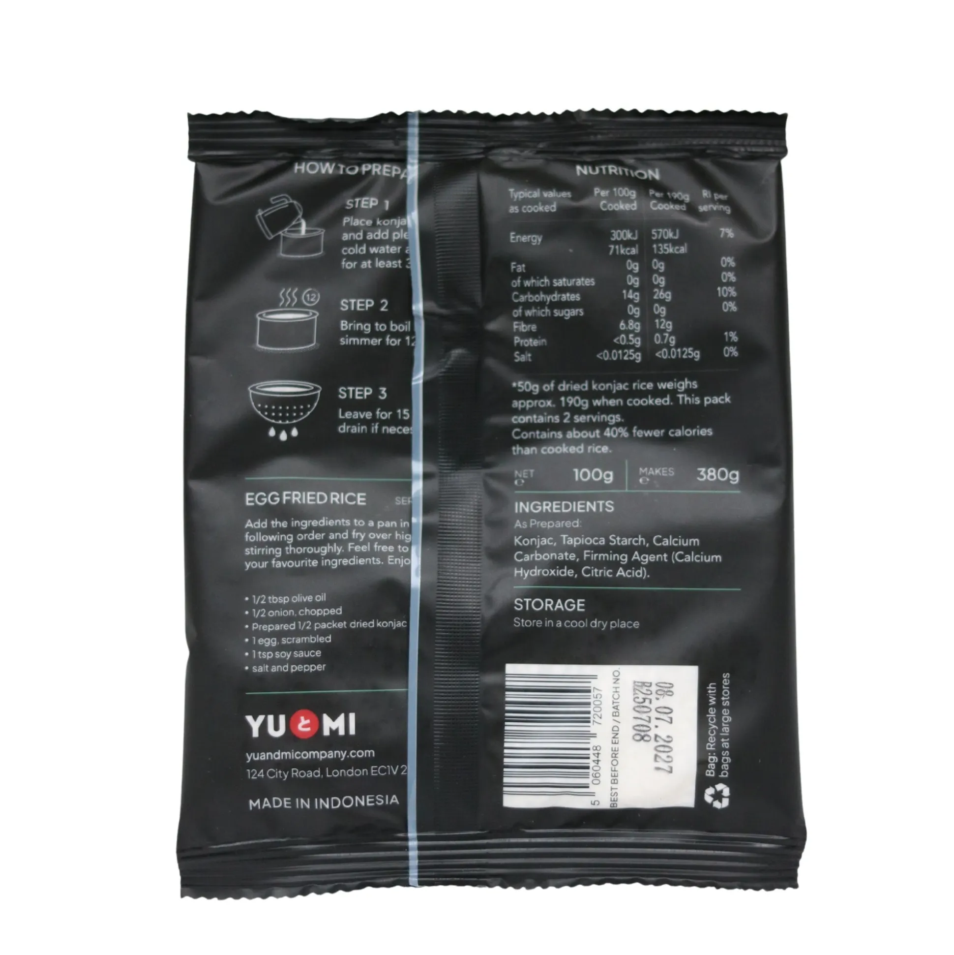 Yu&Mi Dried Konjac Rice 100g