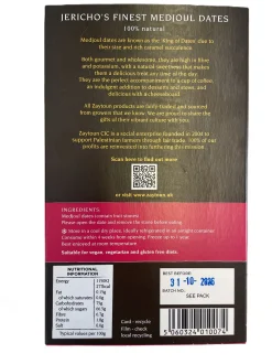 Zaytoun Palestinian Medjool Dates 500g