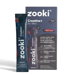 Zooki Creatine+ For Men, Powder Sachets, Wild Berry Flavour 7 x 6.78g