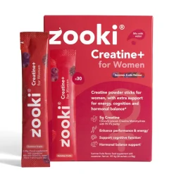 Zooki Creatine+ For Women, Powder Sachets, Summer Fruits Flavour 30 x 6.58g