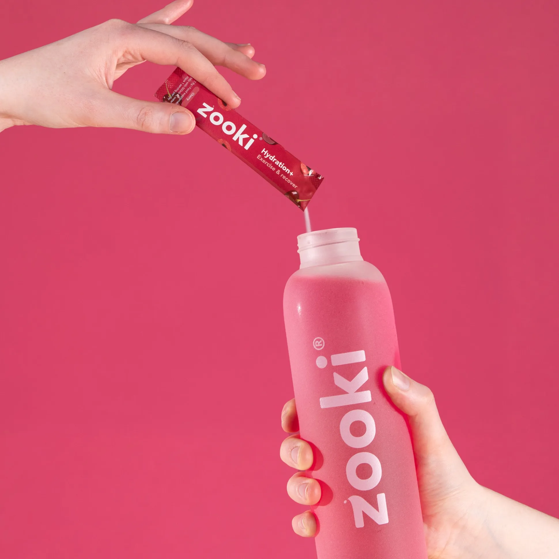 Zooki Hydrate+ Exercise & Recover, Cherry Flavour 30x7.9g