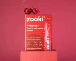 Zooki Hydrate+ Exercise & Recover, Cherry Flavour 30x7.9g
