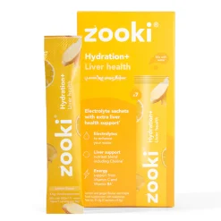 Zooki Hydrate+ Liver Health, Lemon Ginger Flavour 7x5.9g