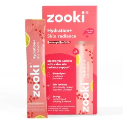 Zooki Hydrate+ Skin Radiance, Pomegranate Flavour 7x5.15g